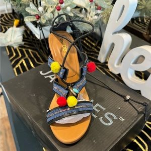 NIB Jacobies lace up sandal size 7